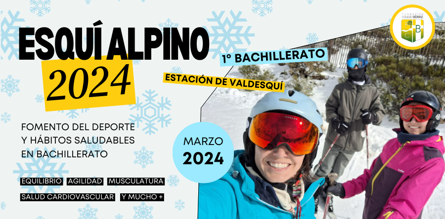 Esquí alpino con 1º de Bachillerato - Fundación Colegio Bérriz Las Rozas