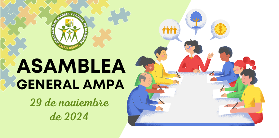 Asamblea General AMPA Bérriz 29 de noviembre de 2024 Las Rozas