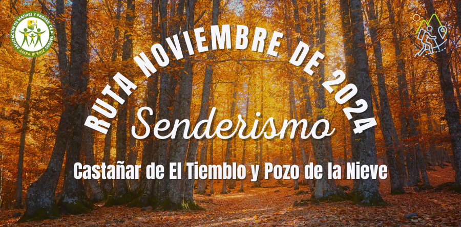 Ruta de Senderismo noviembre de 2024 - Castañar de El Tiemblo y Pozo de la Nieve - AMPA Colegio Bérriz Las Rozas