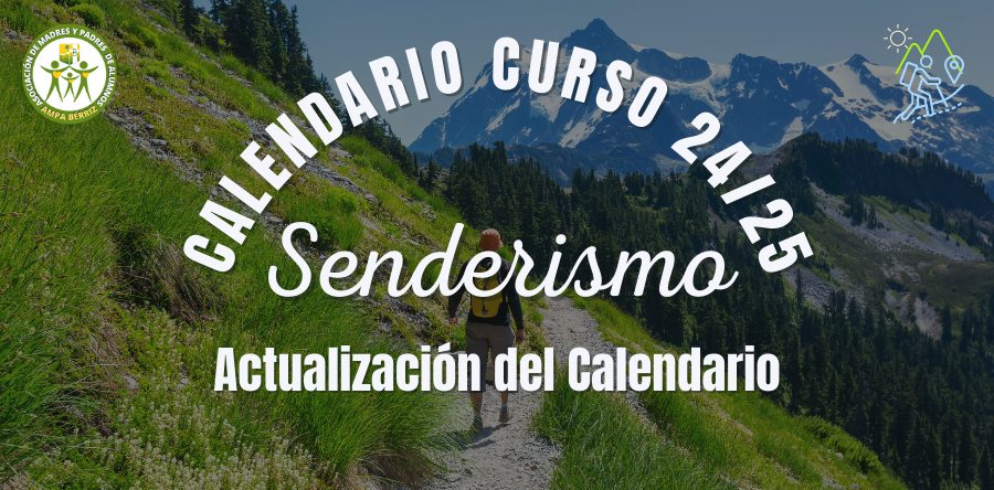 Modificación del Calendario Grupo de Senderismo Montaña Bérriz Las Rozas curso 2024-25