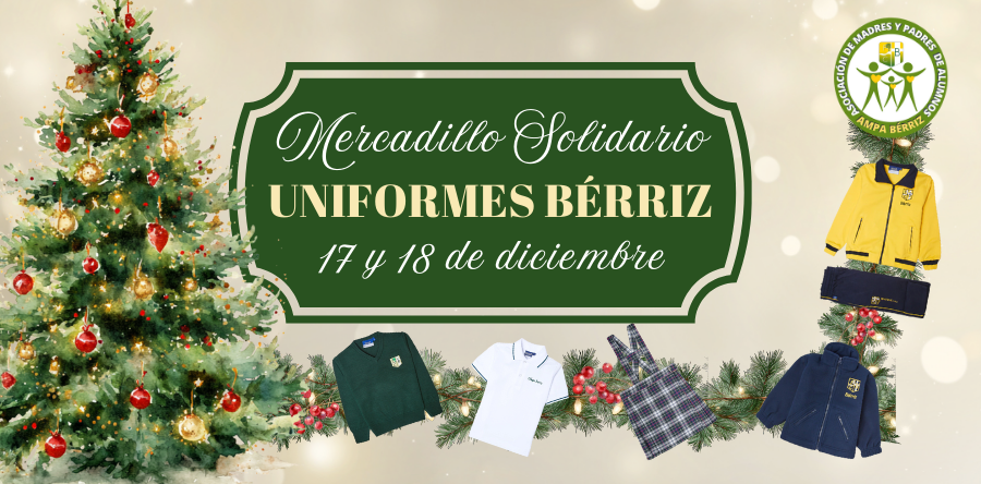 Mercadillo Solidario de Uniformes 2025 - Fundación Colegio Bérriz Las Rozas