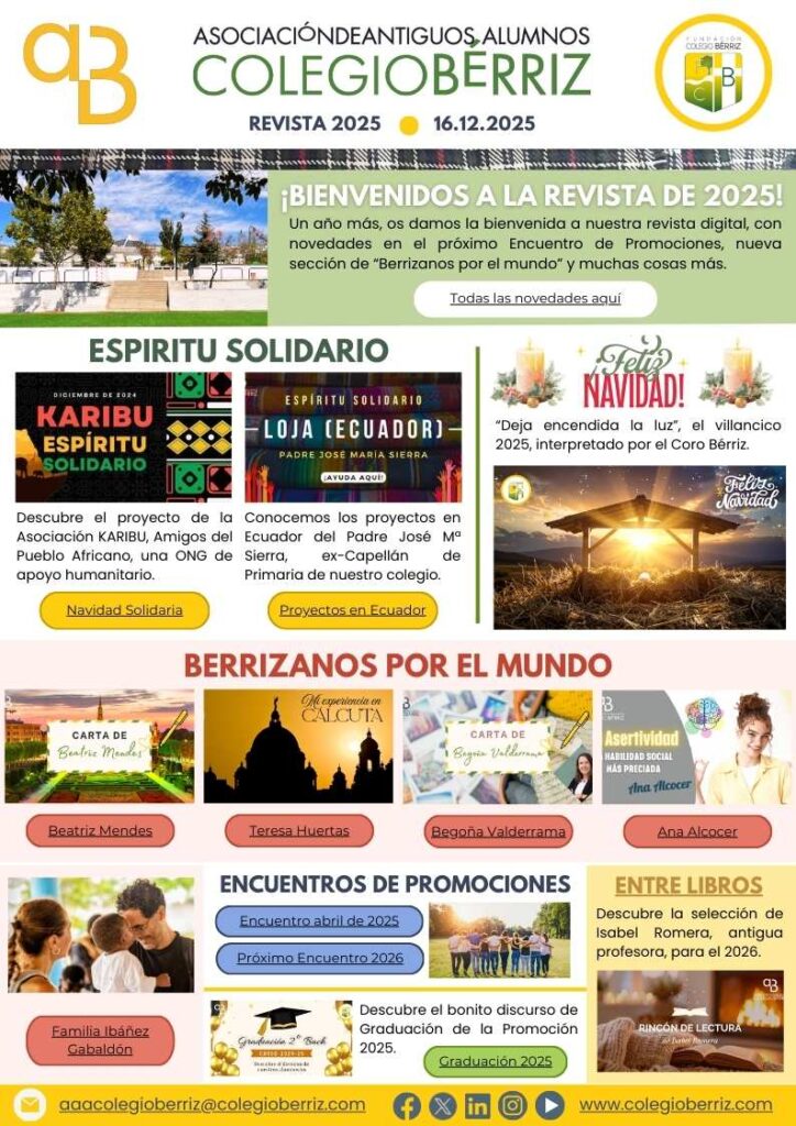 Revista 2025 Antiguos Alumnos Bérriz - Diciembre de 2025